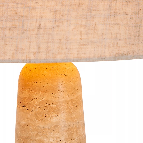 【LUCIDE】ベルギー デザイン照明 テーブルライト「NIMUE」Taupe（φ300×H475mm）