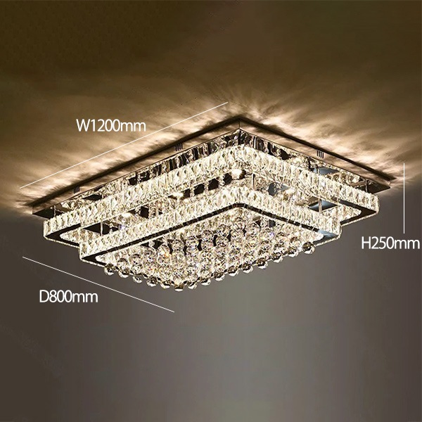 デザイン照明　クリスタルシーリングシャンデリア（W800／1000／1200mm）