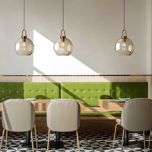 【リーズナブル】デザイン照明 ガラスシェードペンダントライト(φ200/250/300mm)