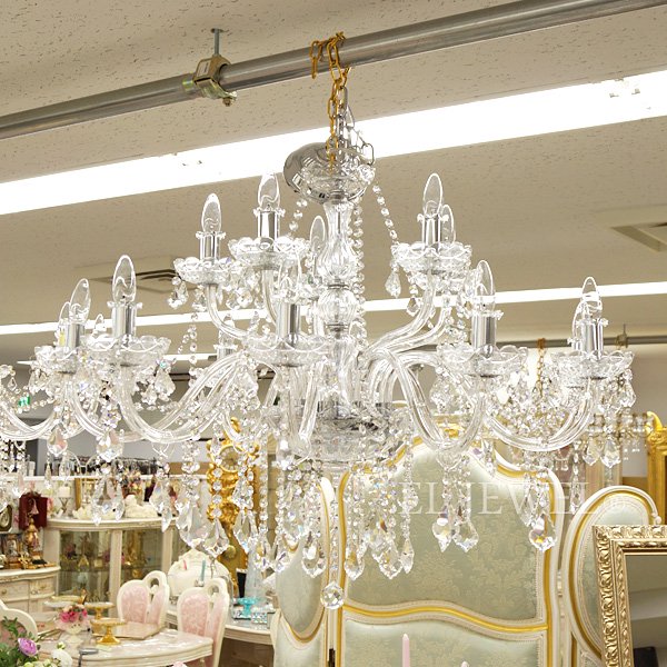 在庫有！ゴールド2台、シルバー1台】シャンデリア15灯・ゴールドor