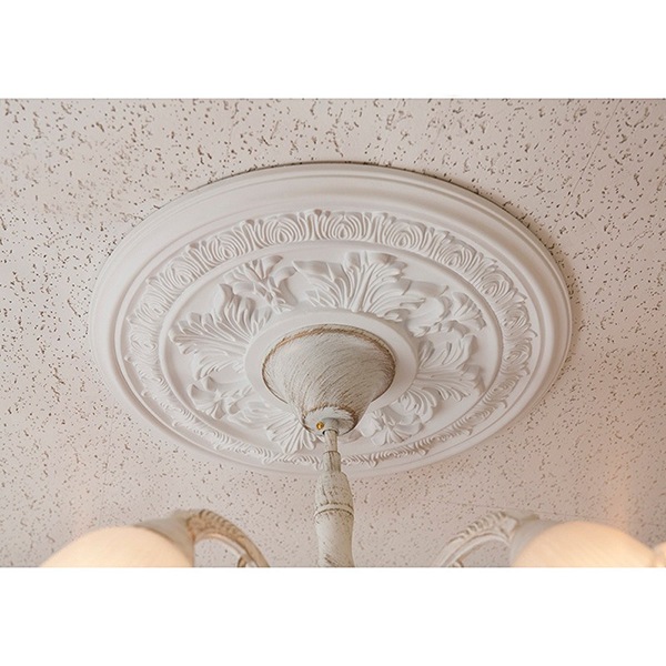 引っ掛けシーリングでも使える】シーリングメダリオン ホワイト