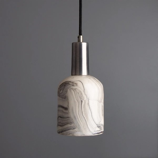 【Mullan】アイルランド・「OSIER」マーブルセラミックペンダントライト1灯・MARBLED（W115×H250mm）