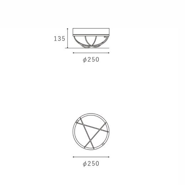 【HERMOSA】ポート ウォールランプ 2灯「PORT」全2色（Φ250×H135mm）