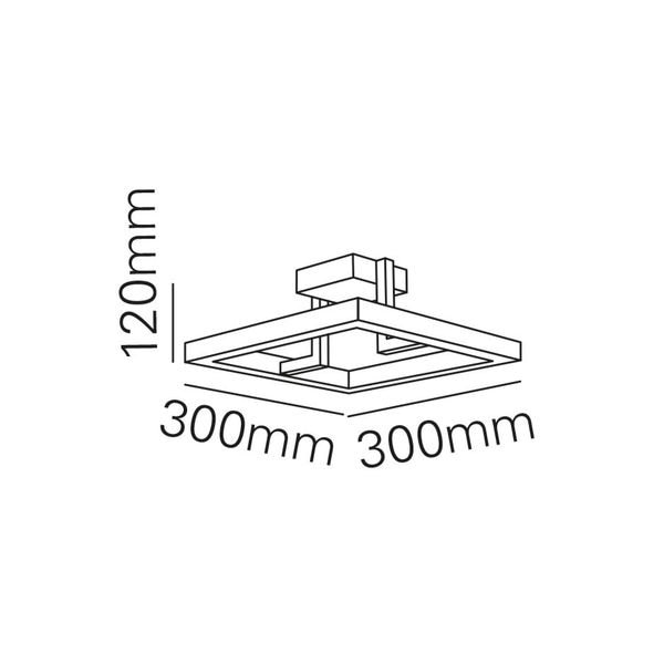 【MARETTI】オランダ・LEDウォールライト「FRAMELIGHT SLIM」1灯 BLACK(φ300mm×H120mm)