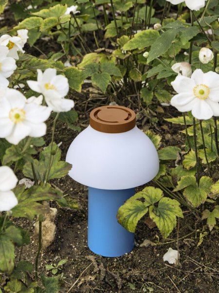 【HAY】「PC Portable table lamp, sky blue」テーブルランプ スカイブルー(Φ140×H220mm)