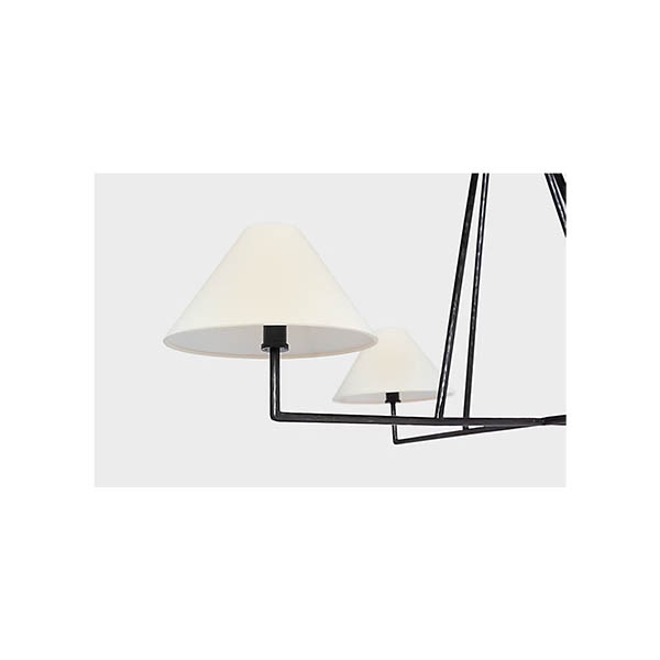 【Visual Comfort】アメリカ・デザイン照明 シャンデリア「Ashton Extra Large Four Light Sculpted Chandelier」4灯・ブラック（W1118×H635mm）