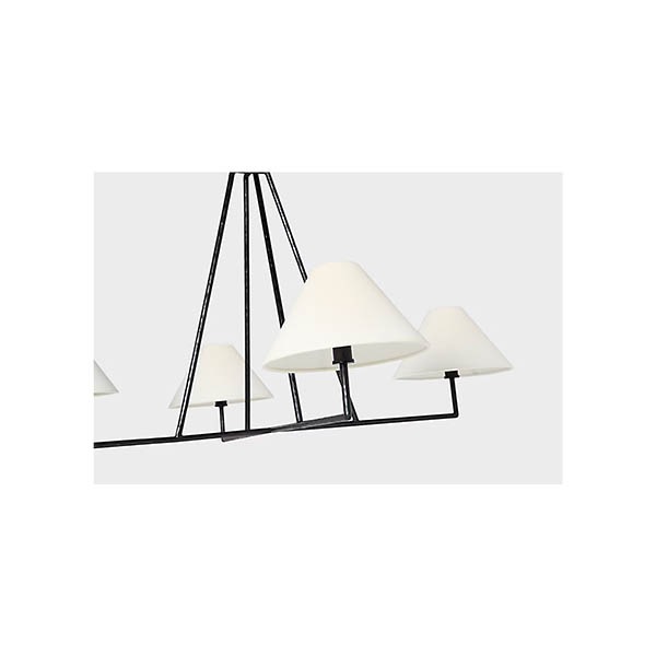 【Visual Comfort】アメリカ・デザイン照明 シャンデリア「Ashton Extra Large Four Light Sculpted Chandelier」4灯・ブラック（W1118×H635mm）