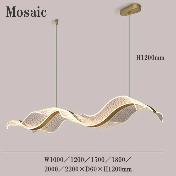 デザイン照明 モダン LEDペンダントライト ゴールド 3種（W1000