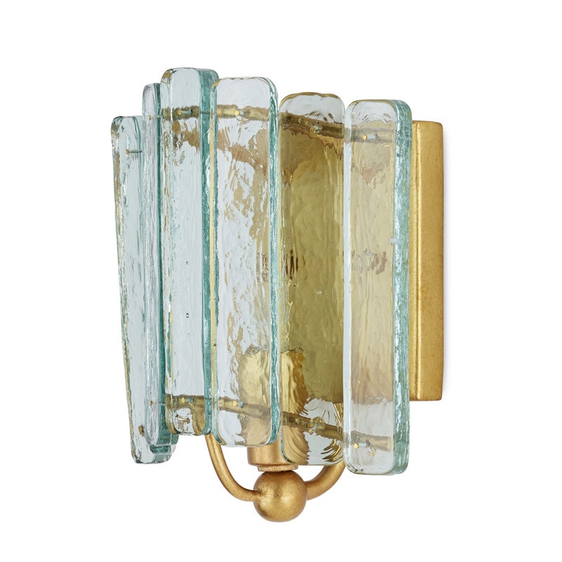 【CURREY】アメリカ・ウォールライト 1灯「Duvernell」ゴールド（W190×D108×H203mm）