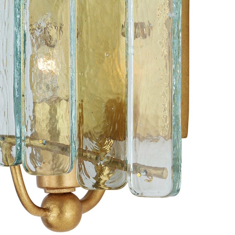 【CURREY】アメリカ・ウォールライト 1灯「Duvernell」ゴールド（W190×D108×H203mm）