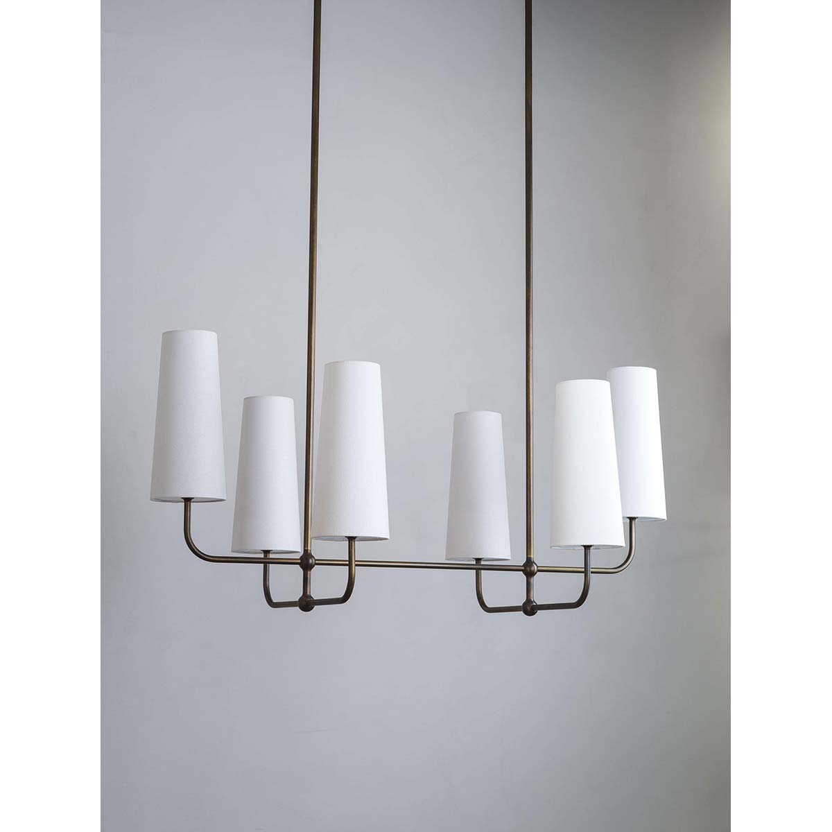 【ALLIED MAKER】 アメリカ・インテリア照明「Bola 6 chandelier」モダンシャンデリア 6灯 カスタムカラー (W788×D1397×H666mm)