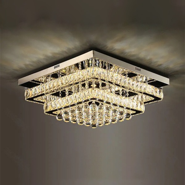 デザイン照明　クリスタルシーリングシャンデリア（W450／600mm）