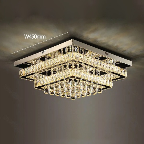 デザイン照明　クリスタルシーリングシャンデリア（W450／600mm）