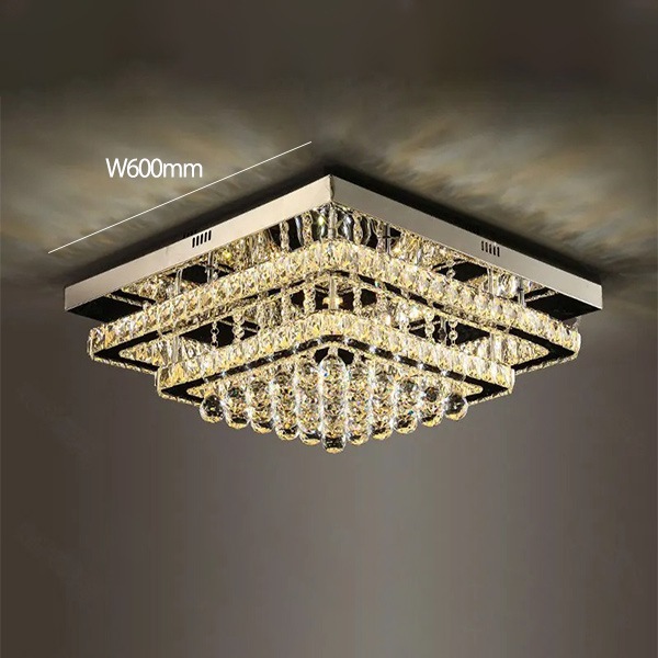 デザイン照明　クリスタルシーリングシャンデリア（W450／600mm）