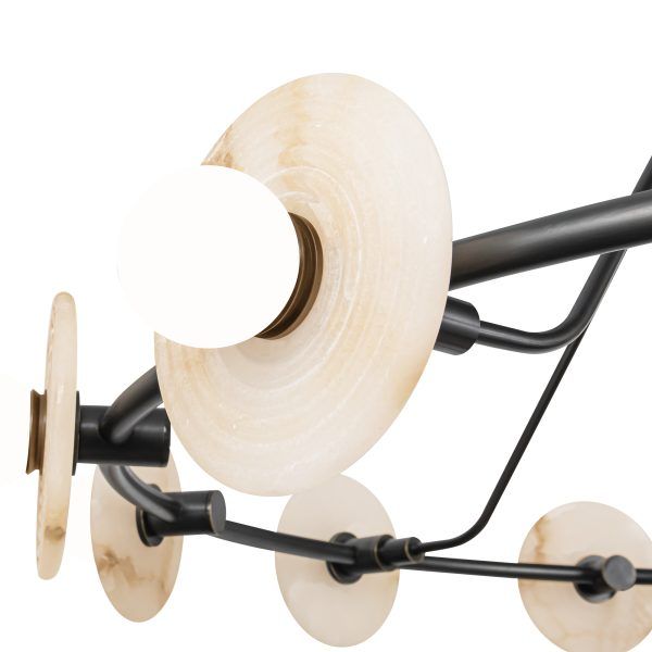 【Alora】アメリカ  デザイン照明 「Dahlia」 ブロンズ（W1182×H534mm）