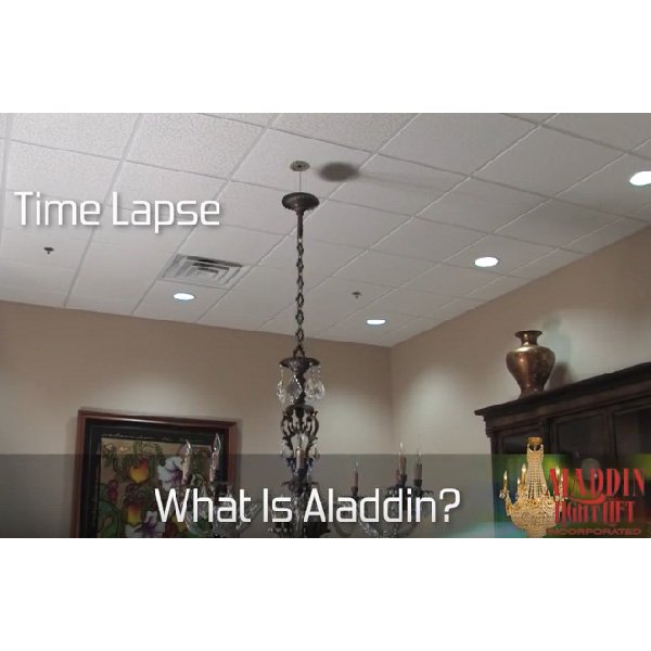 400kgまで対応可【アメリカ・ALADDIN社】スマートスイッチ付・電動昇降機～シャンデリアや大型照明に！