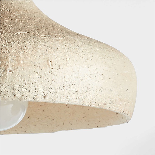 アメリカ・デザイン照明　セラミックペンダントライト「Corfu」Small・Cream・1灯（φ356×H229mm）