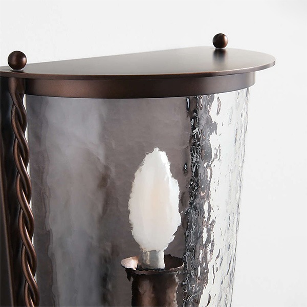 アメリカ・デザイン照明　モダンメタルウォールライト「Norbury」1灯（W226×D122×H297mm）