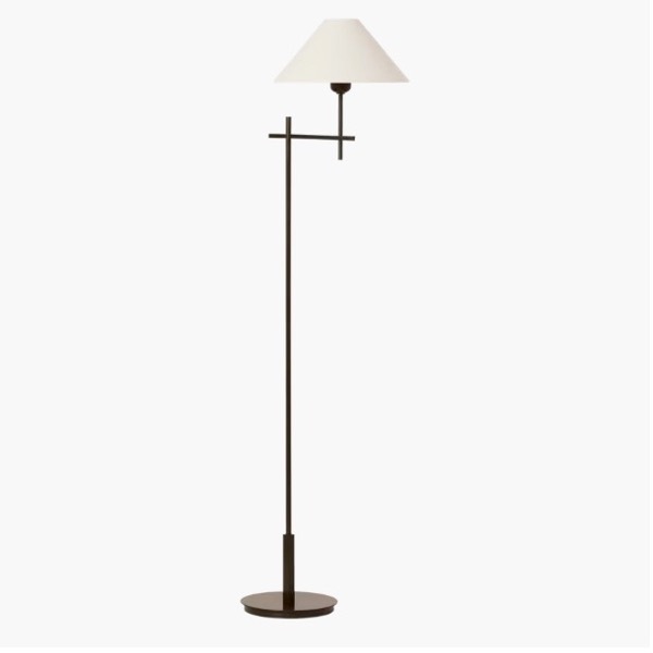 【Visual Comfort】アメリカ・フロアライト「Hackney Bridge Arm Floor Lamp」1灯 ブロンズ (W279×D432×H1321mm)