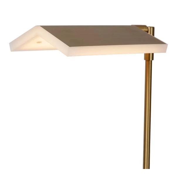 【LUCIDE】ベルギー デザイン照明 フロアリーディングライト「AARON」Gold（W270×H1400mm）