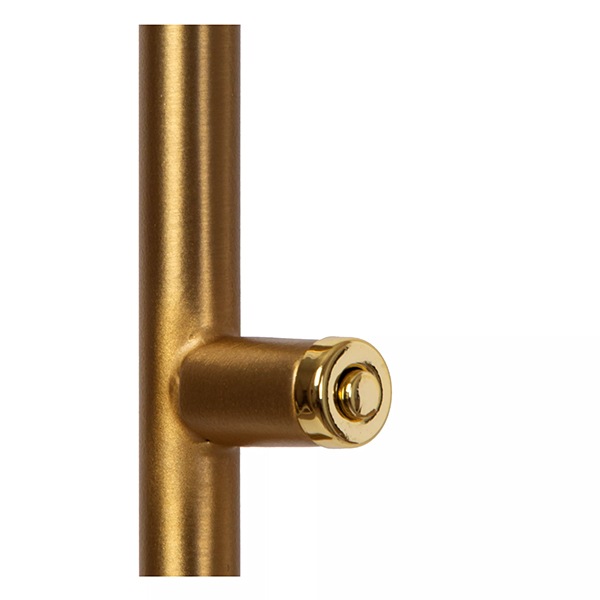 【LUCIDE】ベルギー デザイン照明 フロアリーディングライト「AARON」Gold（W270×H1400mm）