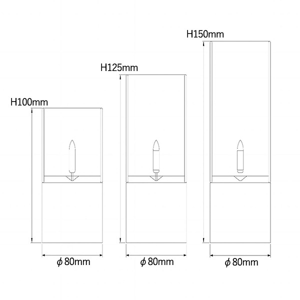 【LUCIDE】ベルギー デザイン照明 テーブルライト「VELAS」Smoke Grey 3サイズセット（H100／125／150mm）