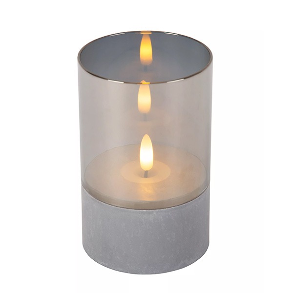 【LUCIDE】ベルギー デザイン照明 テーブルライト「VELAS」Smoke Grey 3サイズセット（H100／125／150mm）