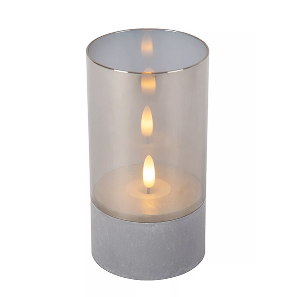 【LUCIDE】ベルギー デザイン照明 テーブルライト「VELAS」Smoke Grey 3サイズセット（H100／125／150mm）