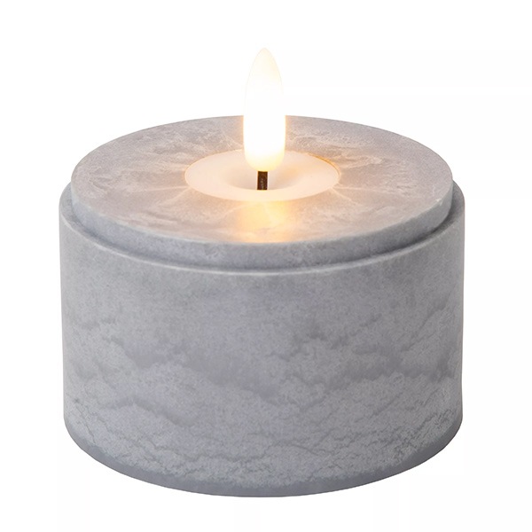 【LUCIDE】ベルギー デザイン照明 テーブルライト「VELAS」Smoke Grey 3サイズセット（H100／125／150mm）