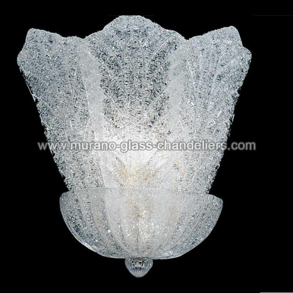 【MURANO GLASS CHANDELIERS】イタリア・ヴェネチアンガラスウォールライト2灯「ASTRID」(W260×D150×H380mm)