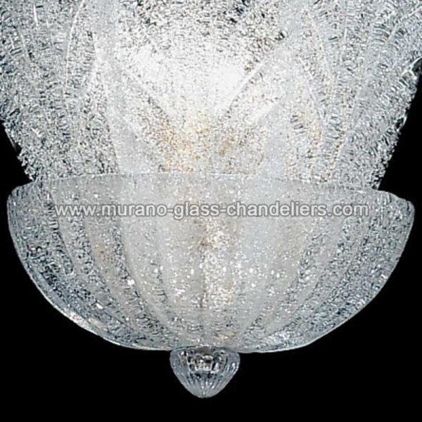 【MURANO GLASS CHANDELIERS】イタリア・ヴェネチアンガラスウォールライト2灯「ASTRID」(W260×D150×H380mm)