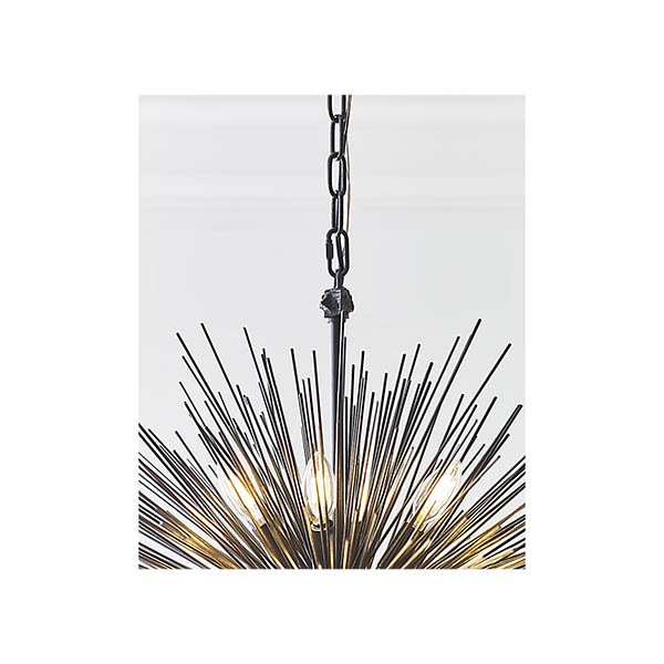 【Visual Comfort】アメリカ・デザイン・スプートニク照明 ペンダントライト「Strada Medium Round Chandelier」20灯　ブラック（W711×H711mm）