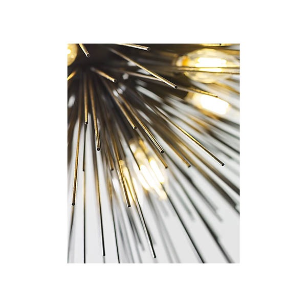 【Visual Comfort】アメリカ・デザイン・スプートニク照明 ペンダントライト「Strada Medium Round Chandelier」20灯　ブラック（W711×H711mm）