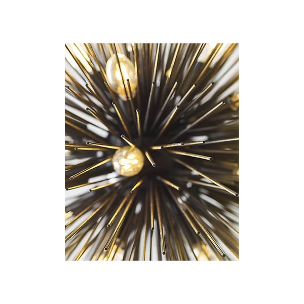 【Visual Comfort】アメリカ・デザイン・スプートニク照明 ペンダントライト「Strada Medium Round Chandelier」20灯　ブラック（W711×H711mm）