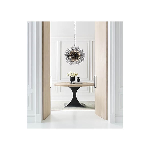 【Visual Comfort】アメリカ・デザイン・スプートニク照明 ペンダントライト「Strada Medium Round Chandelier」20灯　ブラック（W711×H711mm）