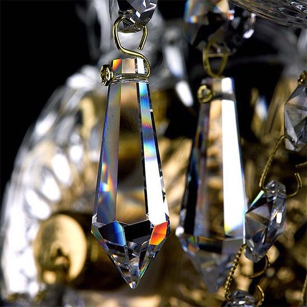 【ART GLASS】クリスタルブラケット 2灯「MIRKA」(W340×H250mm)