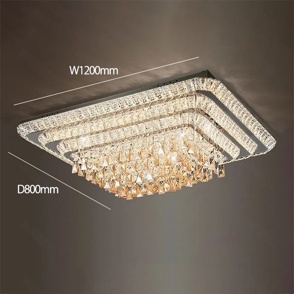 デザイン照明　クリスタルシーリングシャンデリア（W800／950／1200mm）