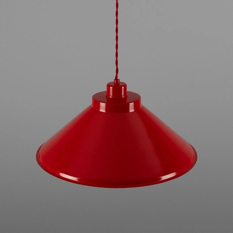Mullan】アイルランド「Rio」カラーペンダントライト 1灯 レッド（φ380