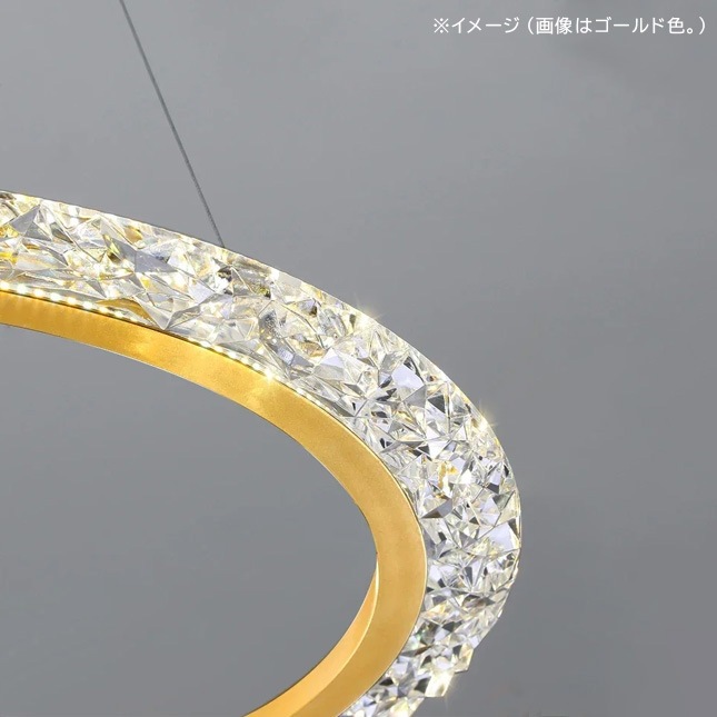 デザイン照明 リング型LEDペンダントライト（1／2／3Ring）ホワイト