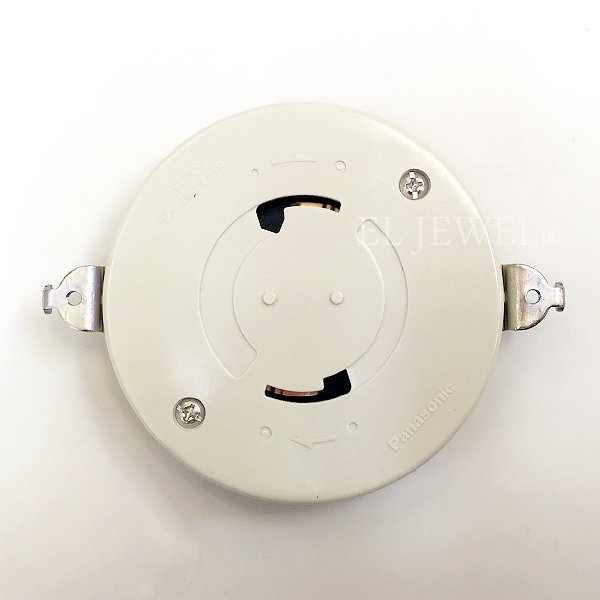 【部材】引掛けシーリングプラグの受けに!(ハンガー付き)引掛け埋込ローゼット