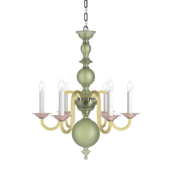 【Preciosa】「Eugene S-CONTEMPORARY COLOUR」シャンデリア6灯(W620×H760mm)