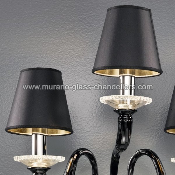 【MURANO GLASS CHANDELIERS】イタリア・ヴェネチアンガラスウォールライト3灯「BANQUO」(W380×D280×H440mm)