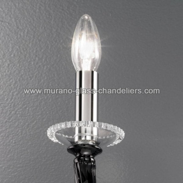 【MURANO GLASS CHANDELIERS】イタリア・ヴェネチアンガラスウォールライト3灯「BANQUO」(W380×D280×H440mm)