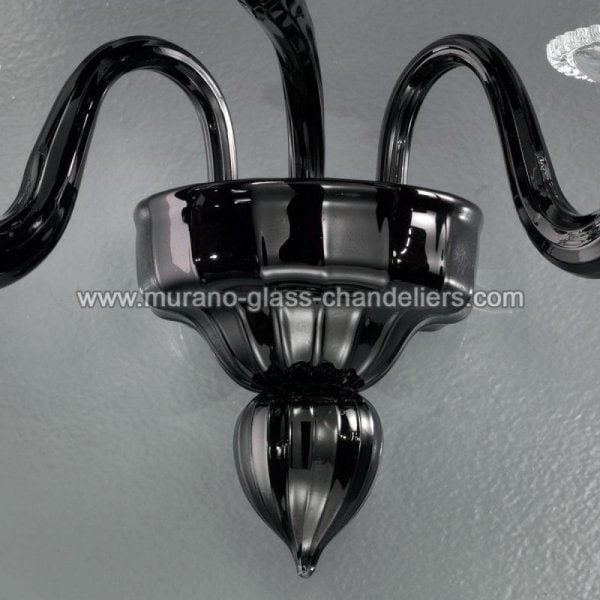 【MURANO GLASS CHANDELIERS】イタリア・ヴェネチアンガラスウォールライト3灯「BANQUO」(W380×D280×H440mm)