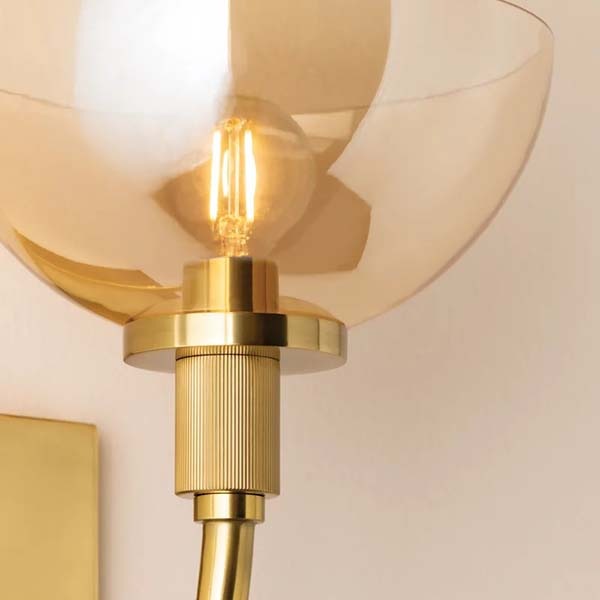 【MITZI】アメリカ・モダンウォールライト「Eva」1灯ゴールド(W204×D248×H305mm)