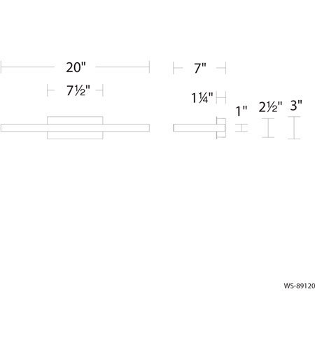 【WAC LIGHTING】ウォールライト「View」1灯(L508×W178×H76mm)