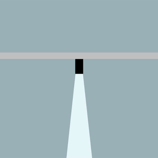 【VIBIA】 スペイン・ショップレール照明「Circus」スポットライト ブラック/ベージュ 配光角度:Narrow(14°)(φ40×H170mm)