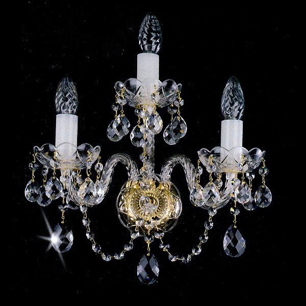 【ART GLASS】クリスタルブラケット 3灯「MIRKA」