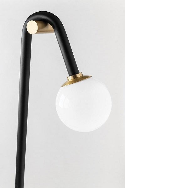 【MITZI】アメリカ・デザインフロアーライト「WHIT」1灯・ゴールド×ブラック（W679.4×H1530.3mm）