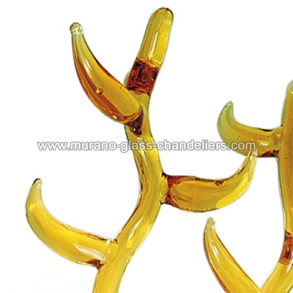 【MURANO GLASS CHANDELIERS】イタリア・ヴェネチアンガラスウォールライト2灯「BARRIERA CORALLINA」（W300×H230mm）